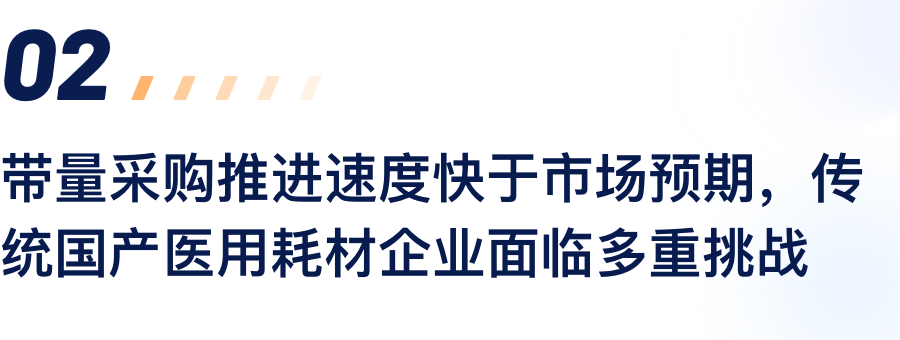 带量采购推动速度快于市场预期，传统国产医用耗材企业面对多沉挑战.png